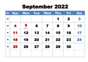 September 2022 Calendar With Holidays 1 pdf