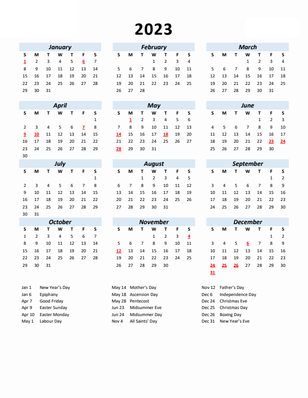 Australia 2023 Calendar