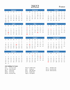 France 2024 Holiday Calendar