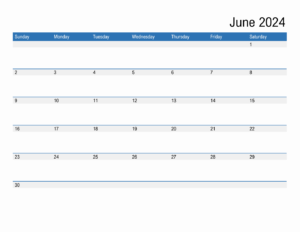 June 2024 Calendar