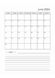 2024 June Calendar pdf