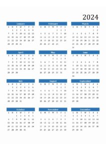 2024 Printable Calendar With Holiday pdf