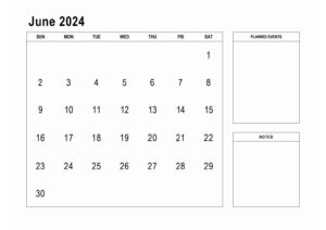 June 2024 Printable Calendar pdf