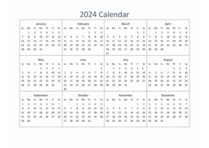 Printable 2024 Editable Calendar pdf