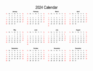 Printable Calendar 2024